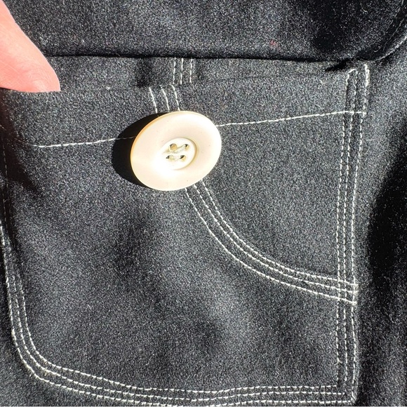 Marcelle Renee Classic Women's Blazer Wool Black Size L - Picture 10 of 12